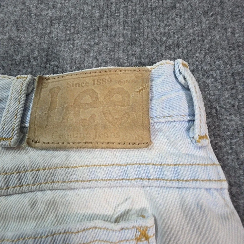 Lee Denim Shorts Mens 31 Blue Light Wash Regular Fit Bermuda Casual Summer